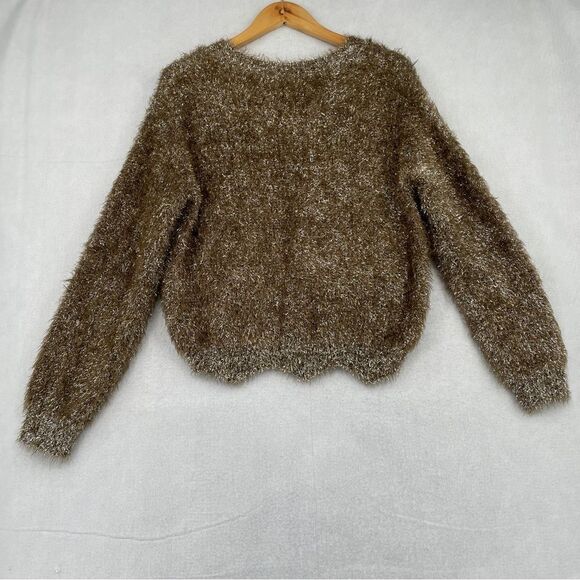 ~LucyParis Metallic Thread Sweater NWT L - Picture 3 of 9